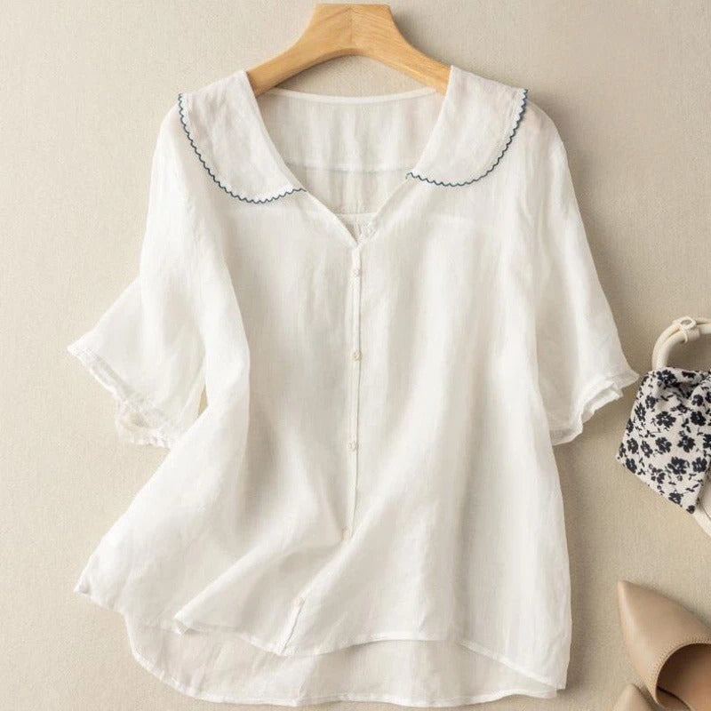 Julia™ | Linen Blouse