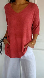 Rachel™ | Timeless V-Neck Top