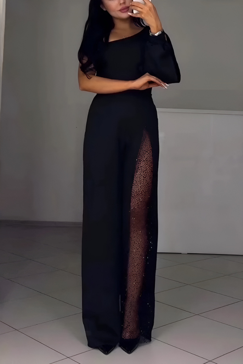 KELLI - SIGNATURE WIDE-LEG JUMPSUIT - MODERN ELEGANCE
