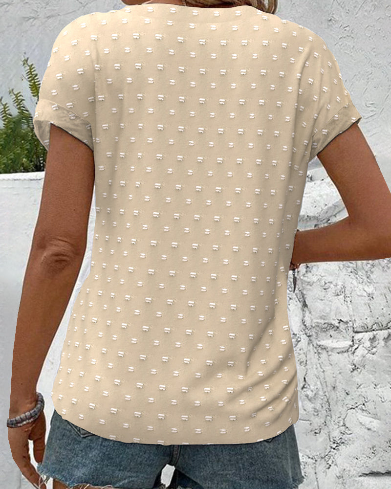 Lila™ | Button Down V-Neck Shirt