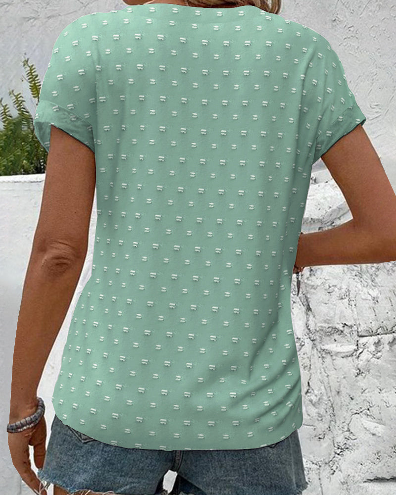 Lila™ | Button Down V-Neck Shirt