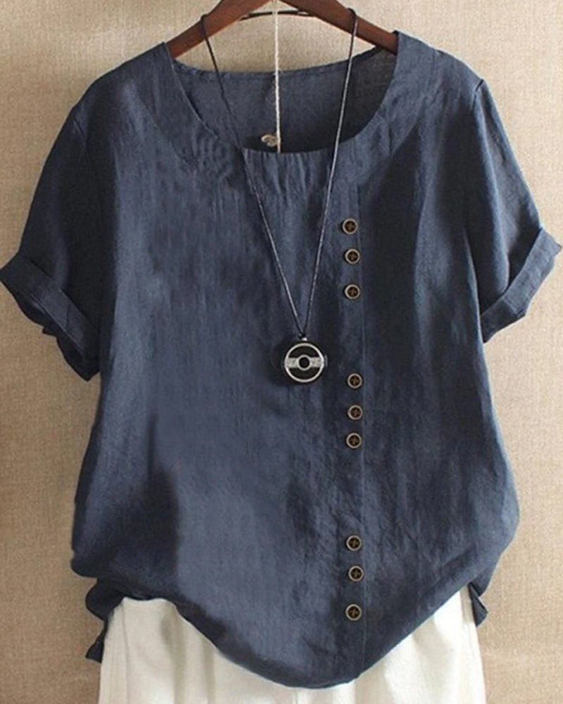 Isabella™ | Relaxed Button Top