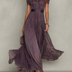 Vivienne | Lace Trim Maxi Dress