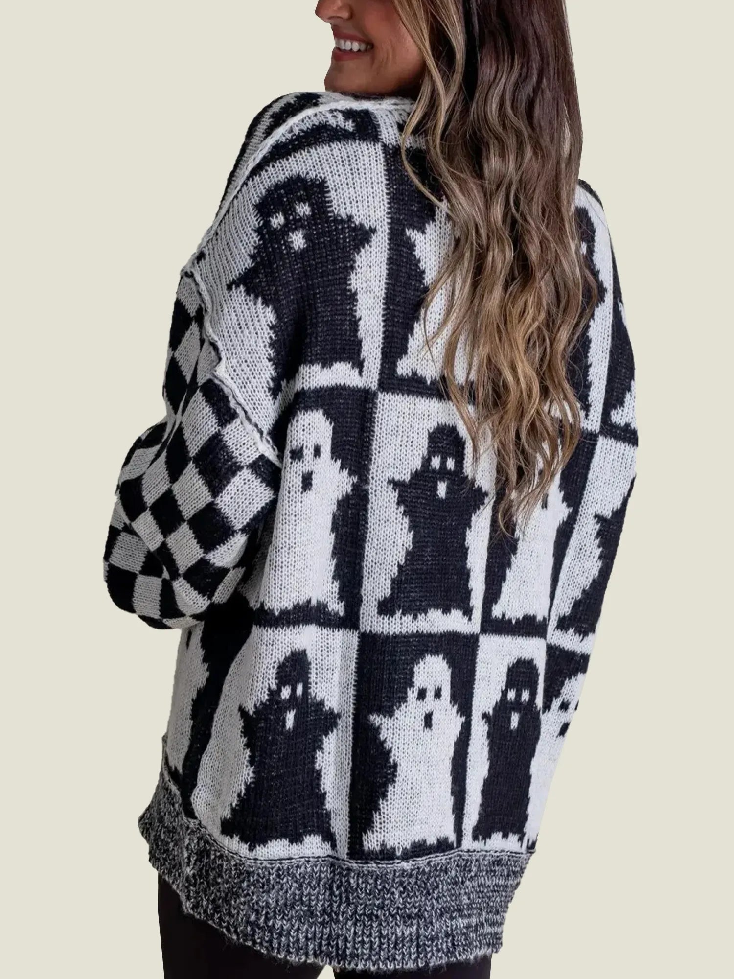Madeline™ | Checkered Knit Sweater