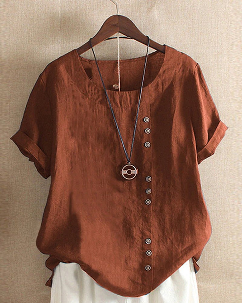 Isabella™ | Relaxed Button Top