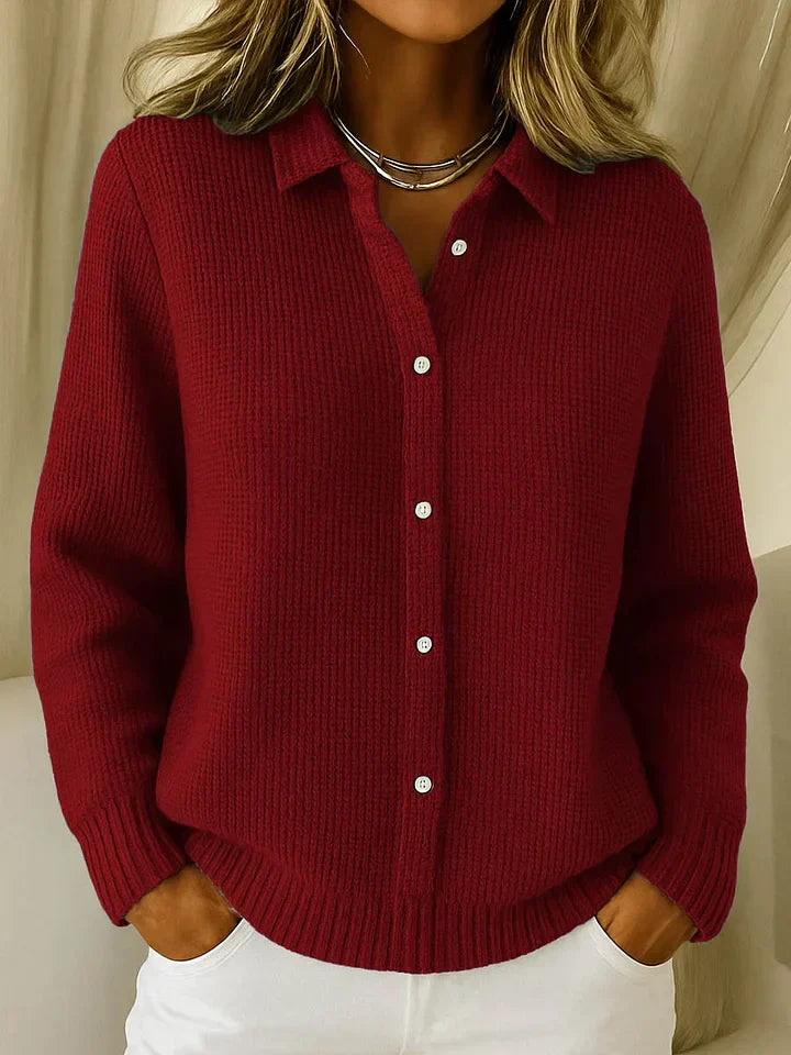 Lila™ | Knitted Collar Sweater