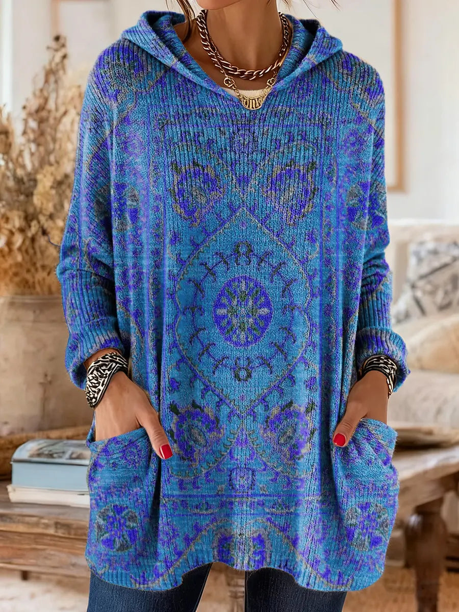 Jessica™ | Hooded Knit Tunic With Pockets
