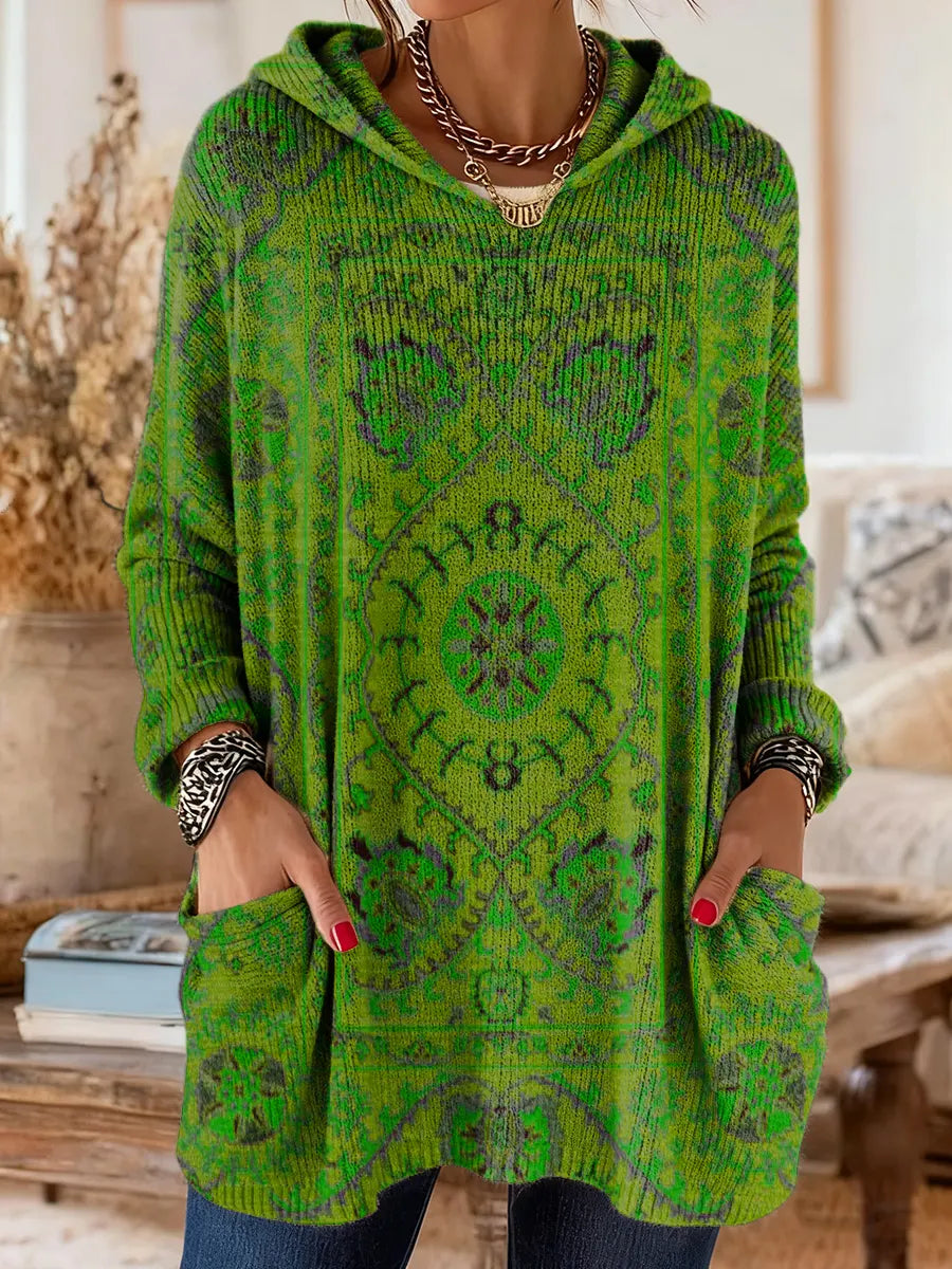 Jessica™ | Hooded Knit Tunic With Pockets