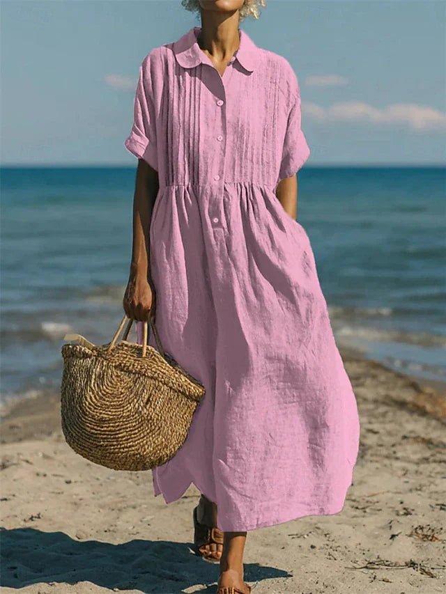 ALICE - COTTON BUTTON SHIRT DRESS