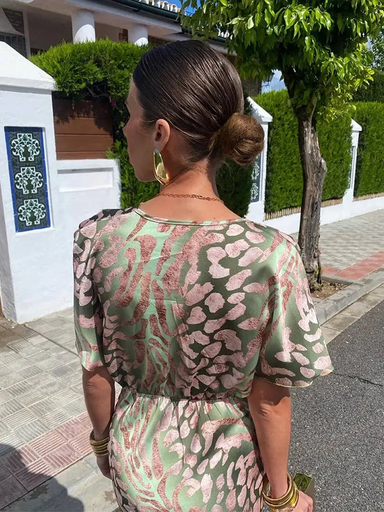 CASSANDRA | COPPER MIDI DRESS
