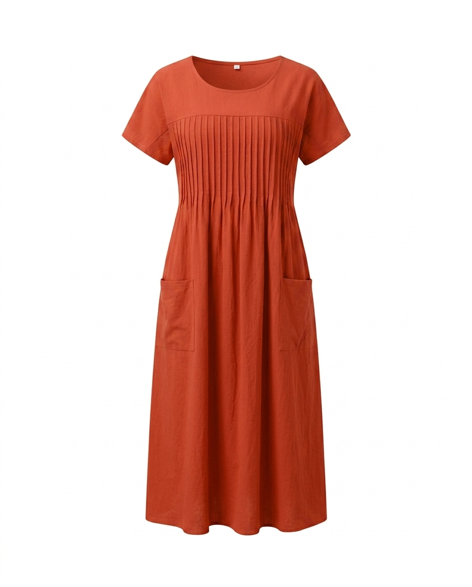Sienna | Pintuck Midi Dress