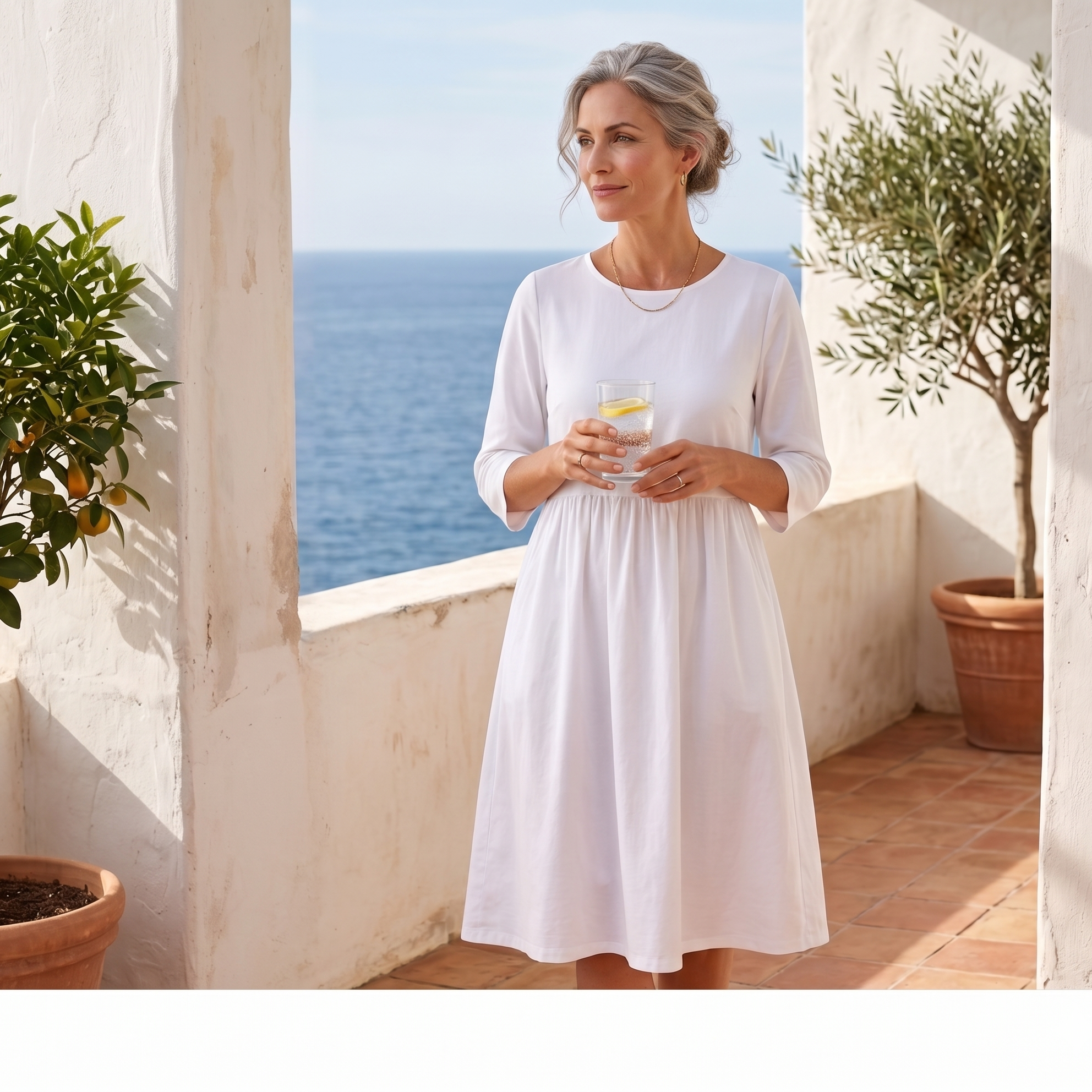 Margot | Linen Smock Maxi Dress