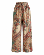 Olivia™ - Vintage Printed Wide-leg Pants
