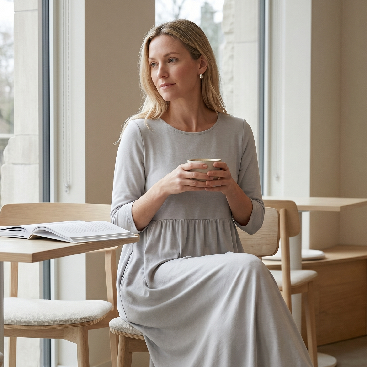 Margot | Linen Smock Maxi Dress