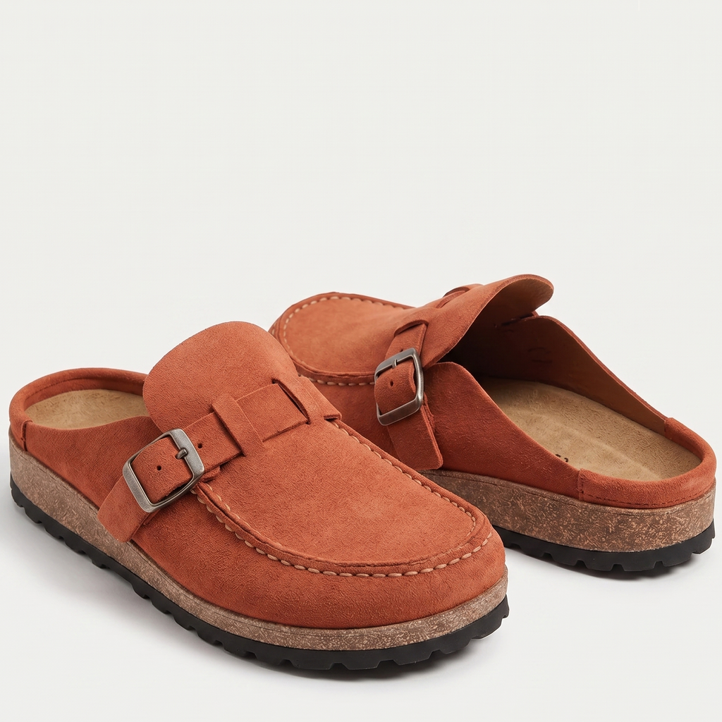 Maeve | Buckle Clog Mules