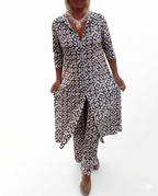 Laura | Button-Front Printed Set
