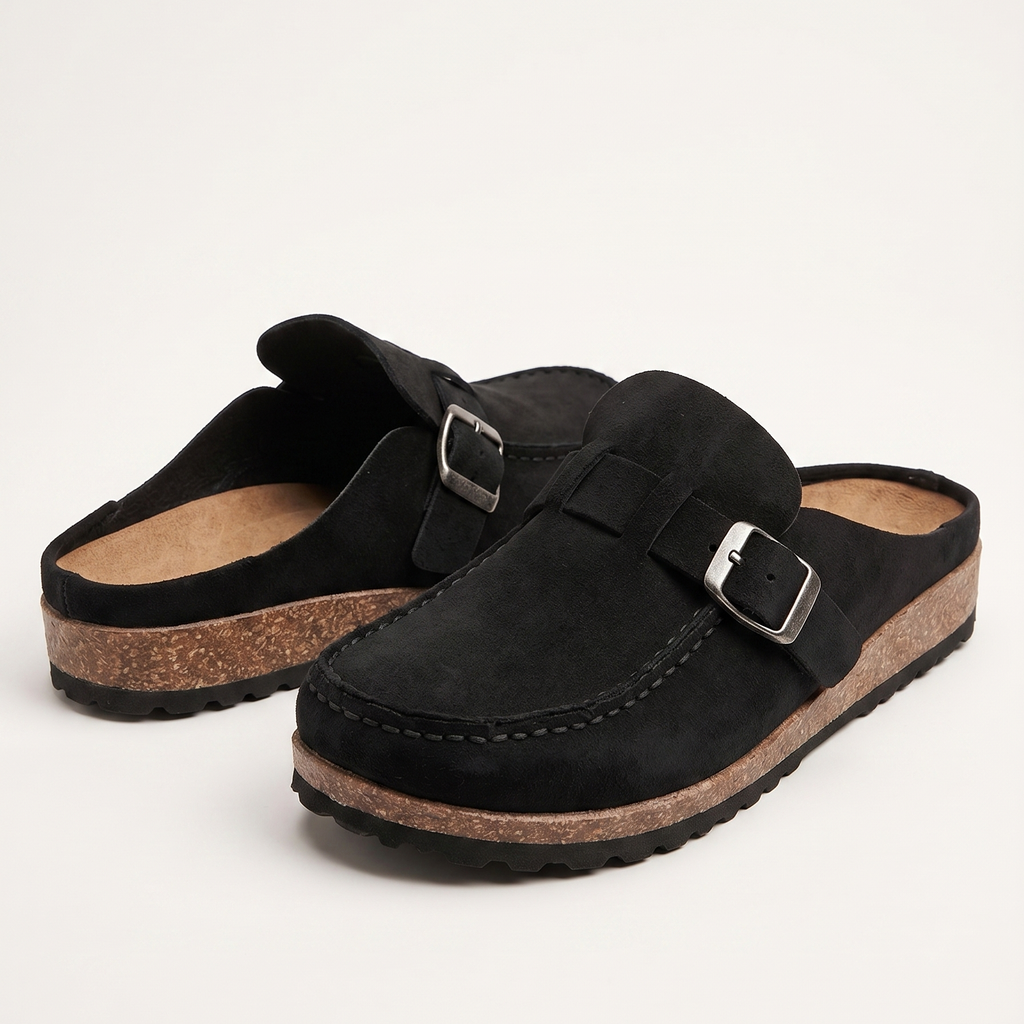 Maeve | Buckle Clog Mules