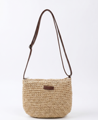 Camille | Woven Straw Crossbody Bag