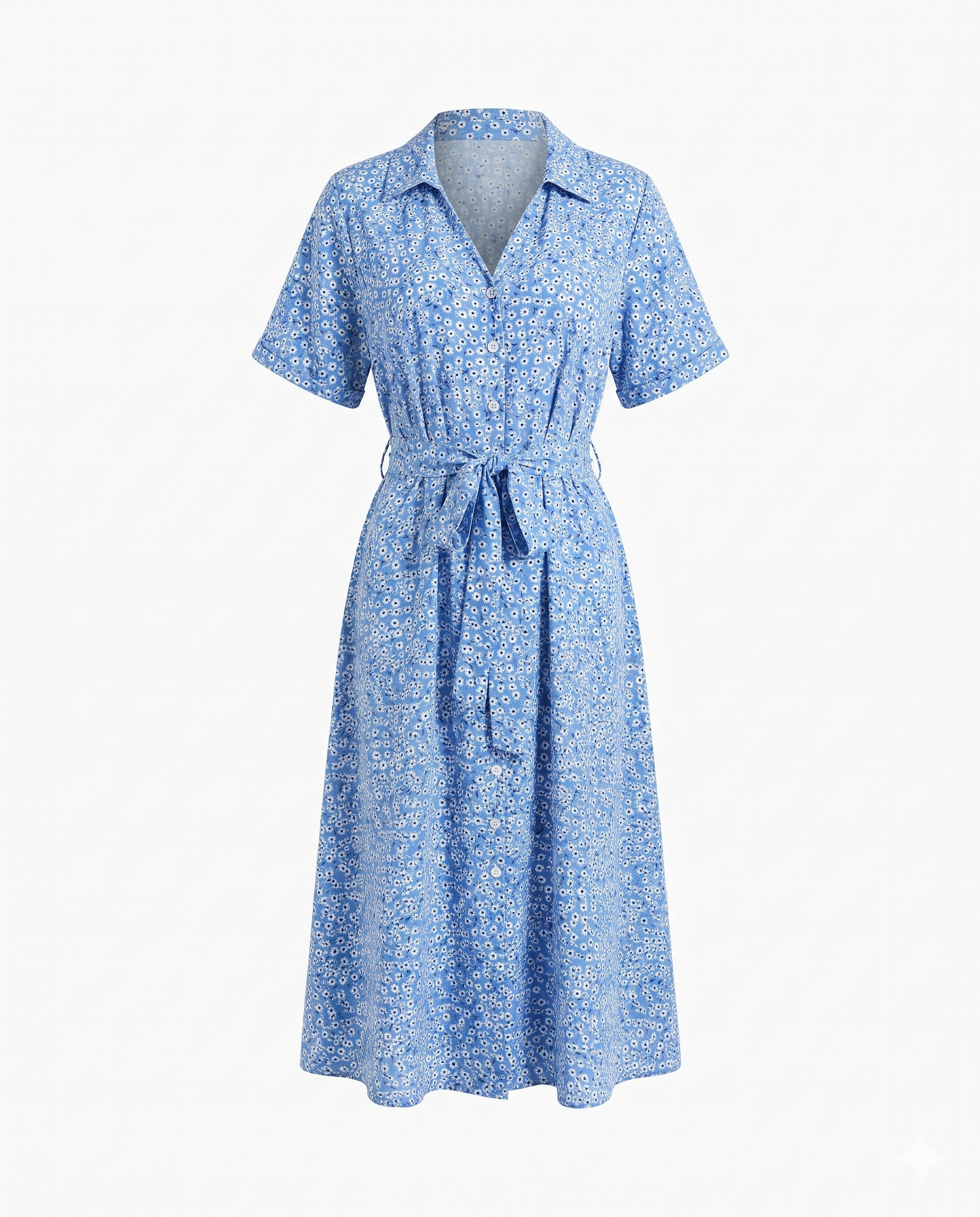 MILA - WOMAN'S MIDI DRESS FLORAL PRINT