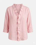 Emma™ | Ruffle V-Neck Blouse
