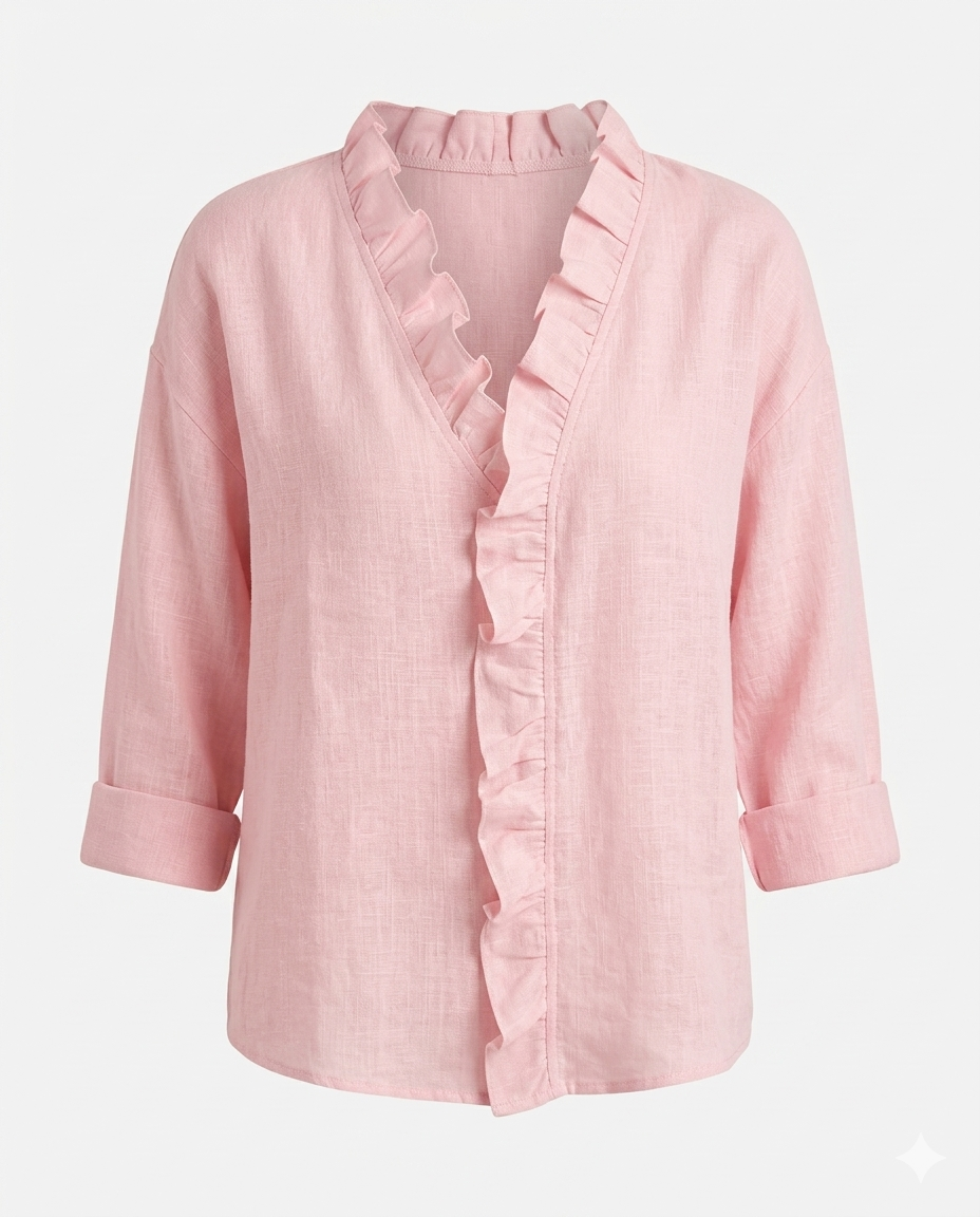 Emma™ | Ruffle V-Neck Blouse