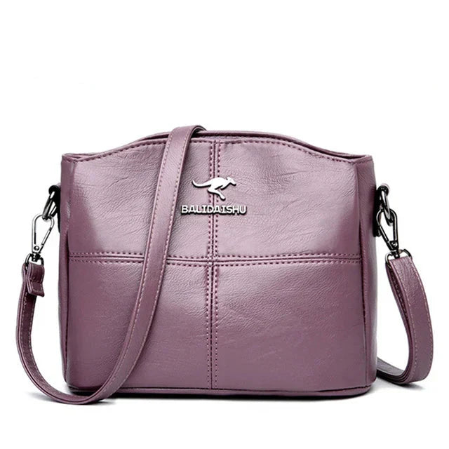 Charlotte™ | Embroidered Leather Tote And Crossbody Bag