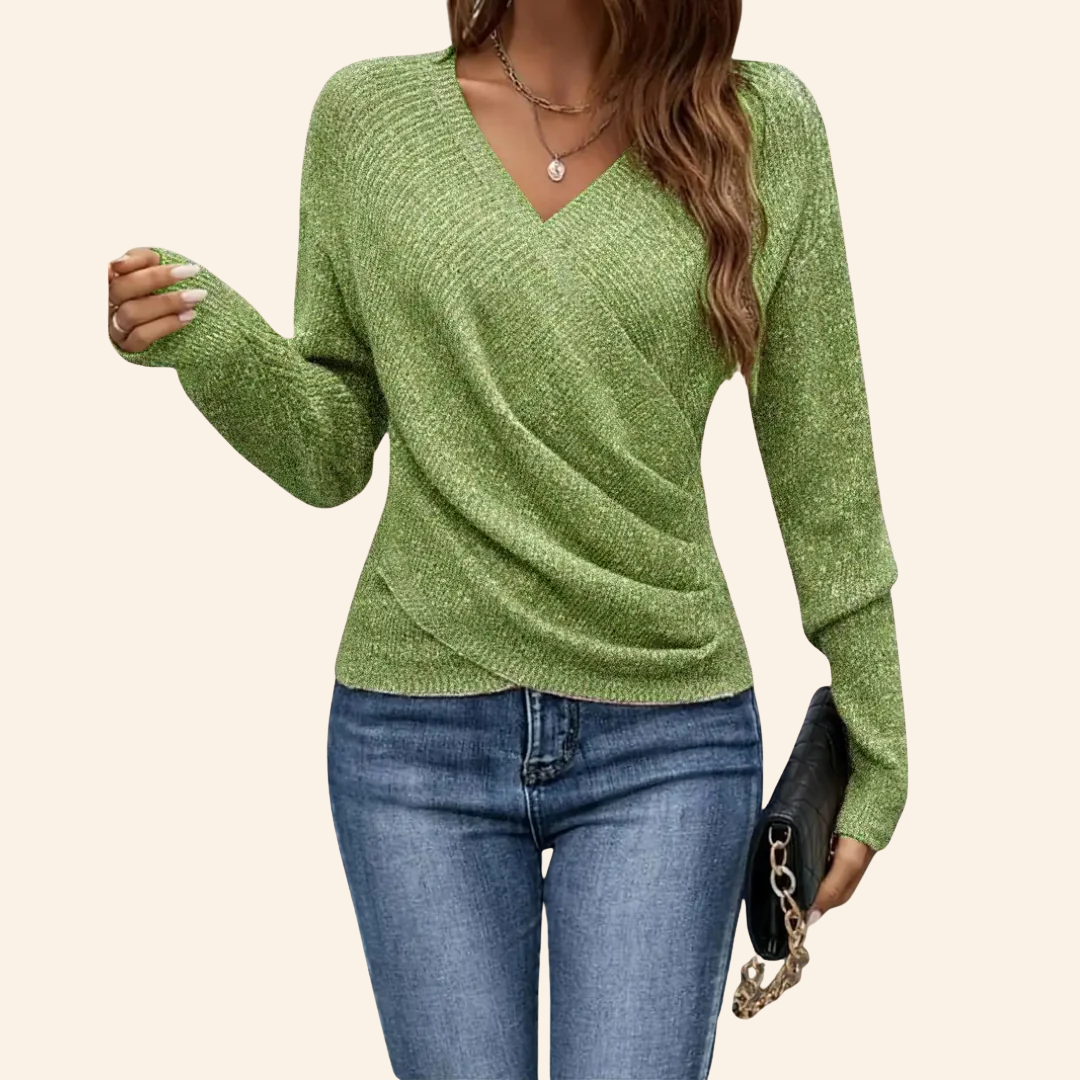 Emily™ | Wrap V-Neck Top