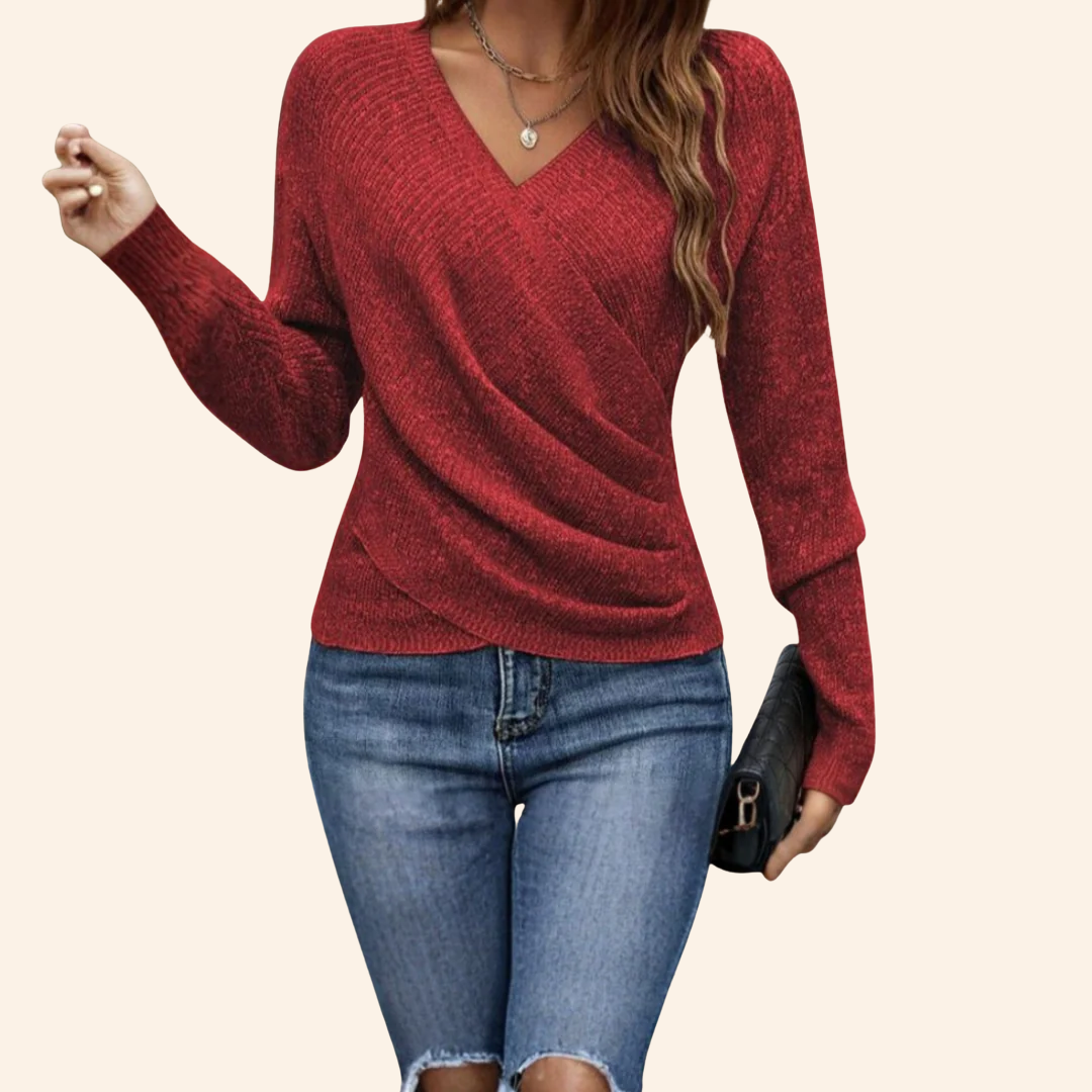 Emily™ | Wrap V-Neck Top