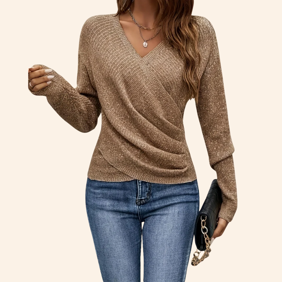 Emily™ | Wrap V-Neck Top
