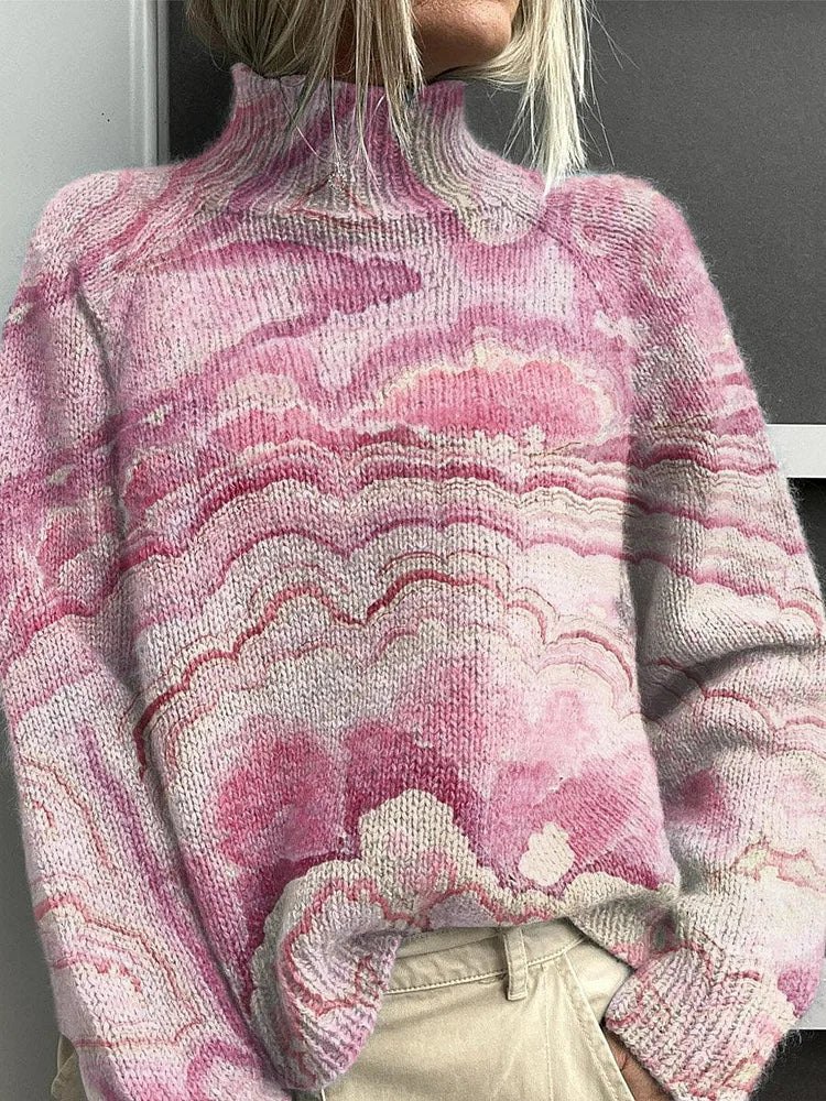 Jessica™ | Floral Turtleneck Sweater