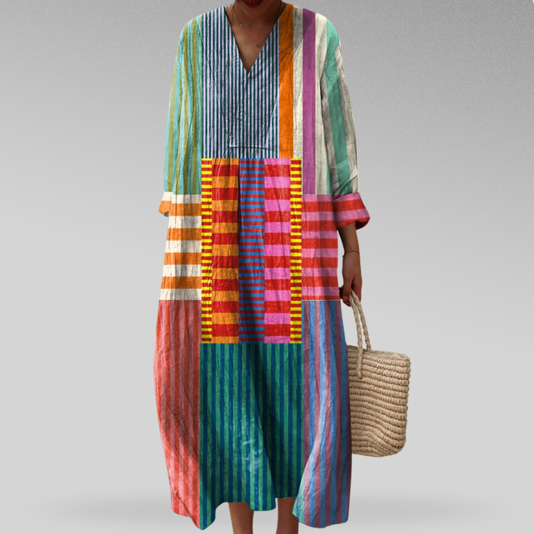 ELISSA - ELEGANT GEOMETRIC DRESS