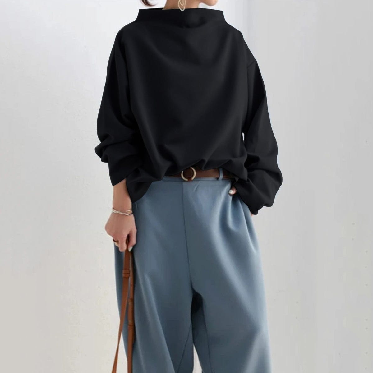 Victoria™ | High-Neck Casual Top