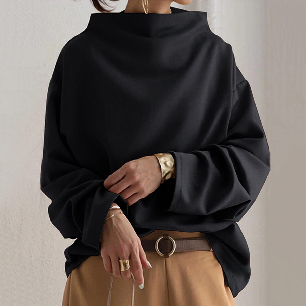 Victoria™ | High-Neck Casual Top