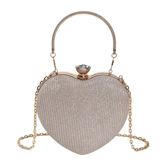 Isabella™ | Heart-Shaped Metal Handbag