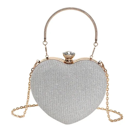Isabella™ | Heart-Shaped Metal Handbag