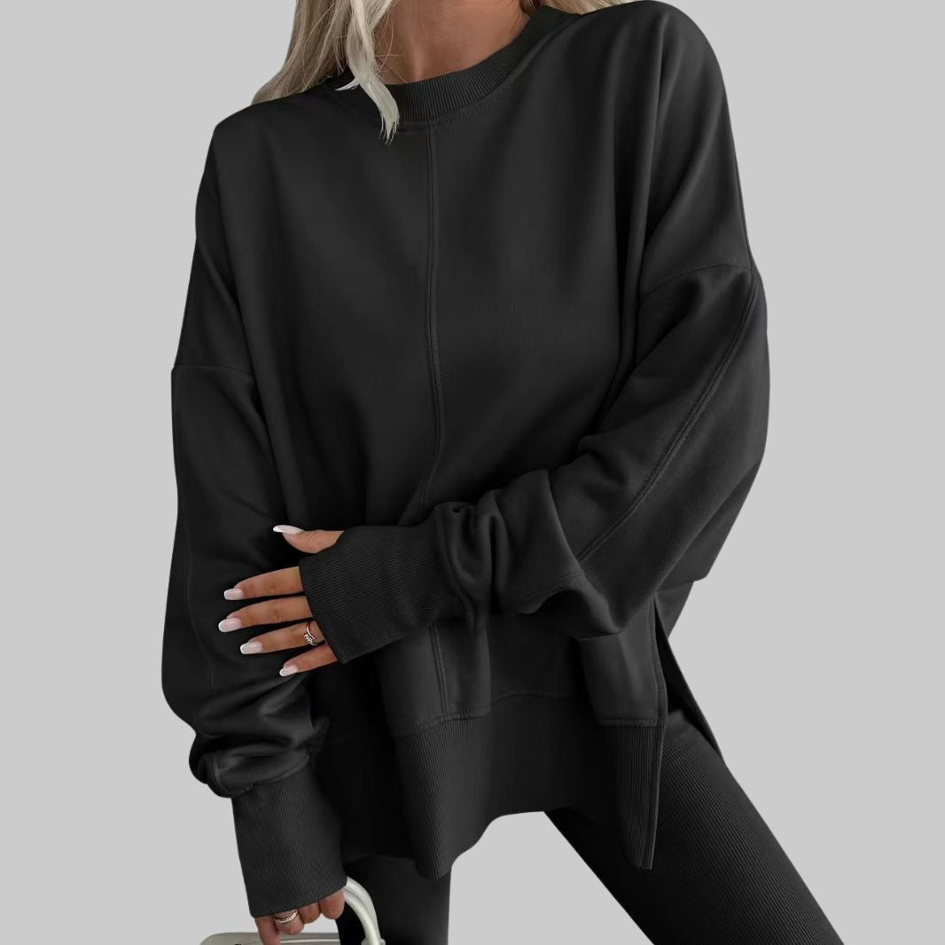 Mia™ | Oversized Long Sleeve Sweatshirt