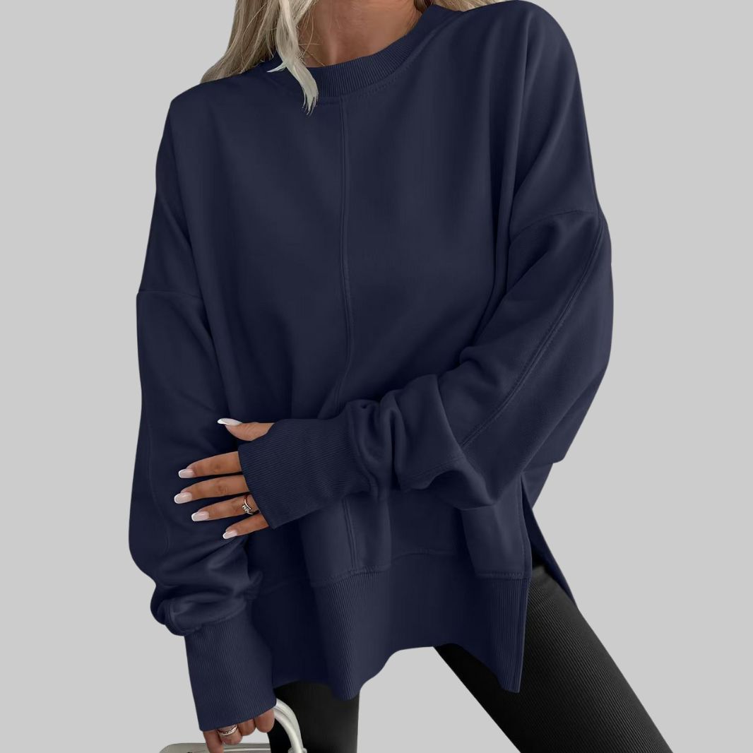 Mia™ | Oversized Long Sleeve Sweatshirt