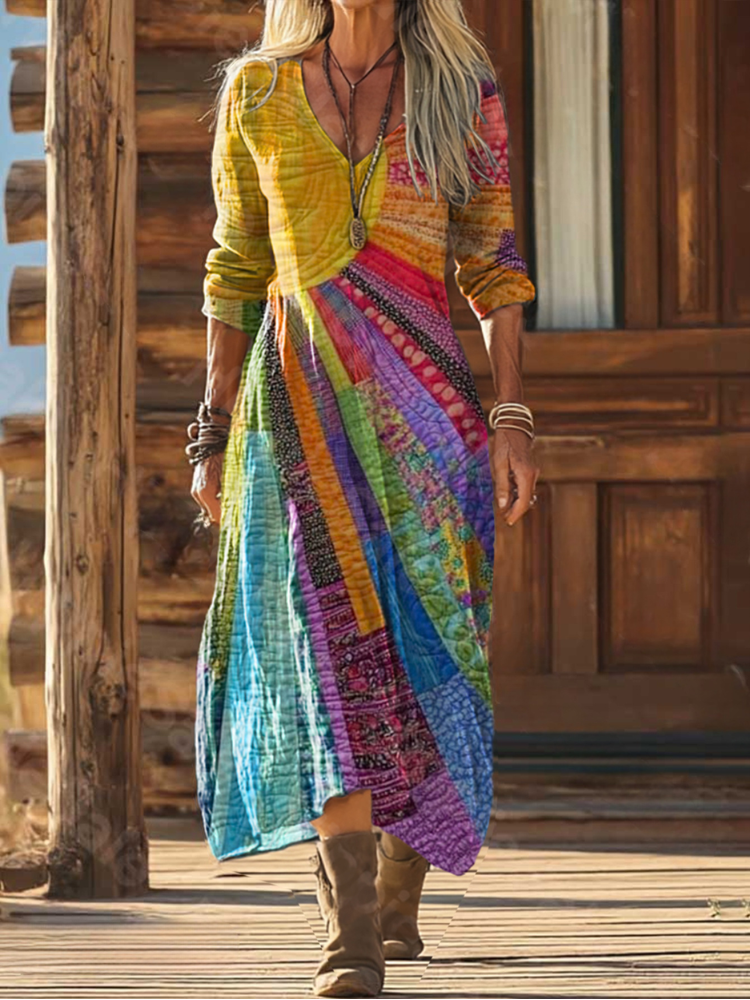 JUDY - BOHEMIAN MIDI DRESS