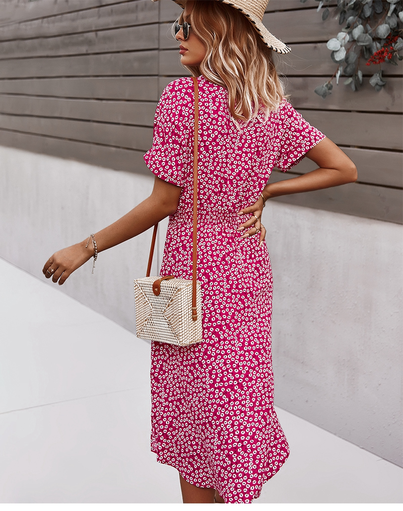 MILA - WOMAN'S MIDI DRESS FLORAL PRINT