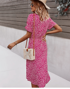 MILA - WOMAN'S MIDI DRESS FLORAL PRINT