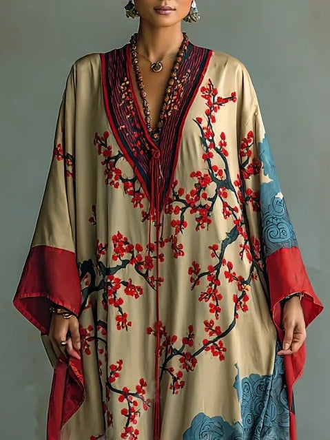 ARA - JAPANESE PLUM BLOSSOM MAXI DRESS