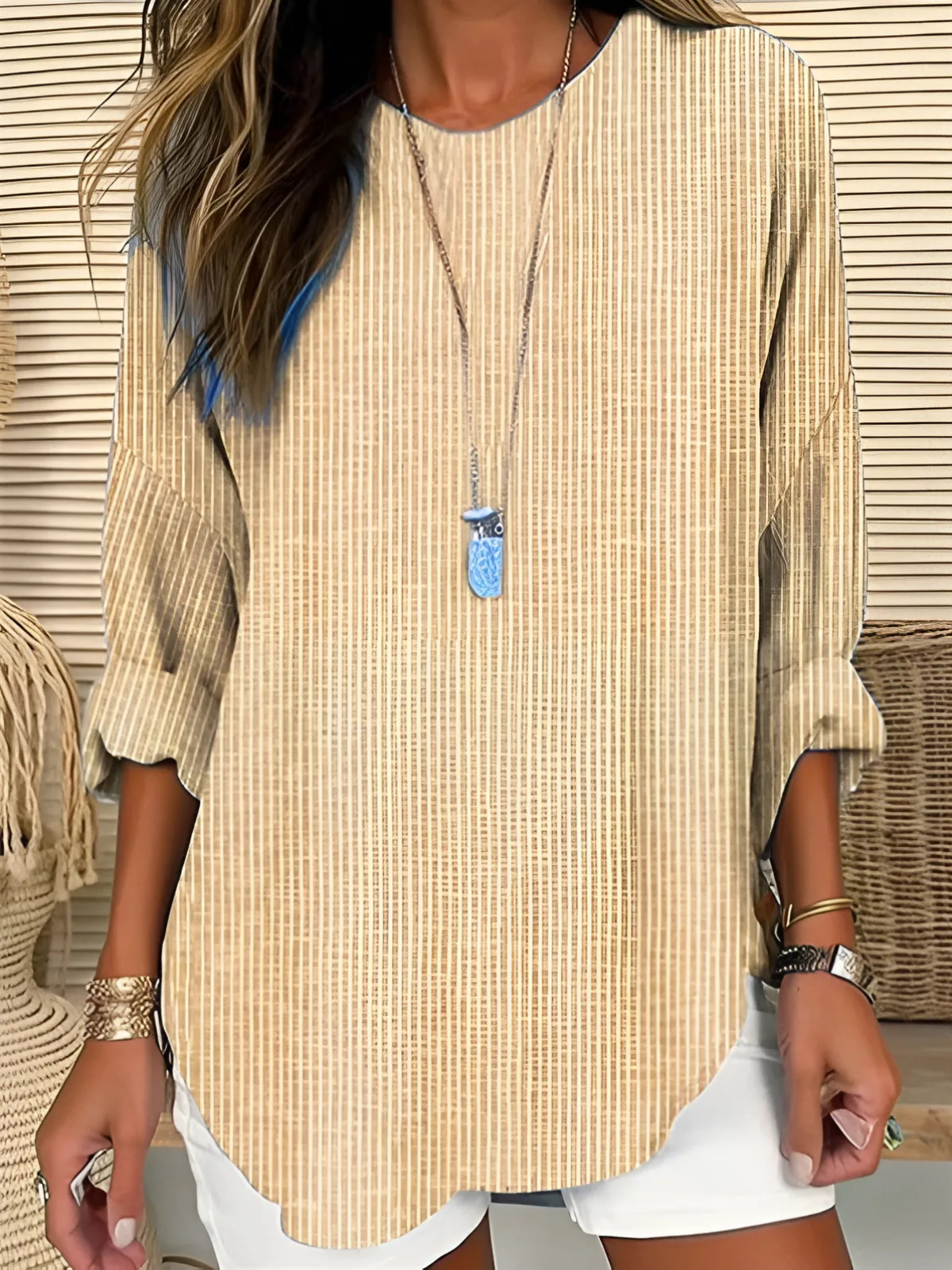 Maya™ | Classic Striped Blouse