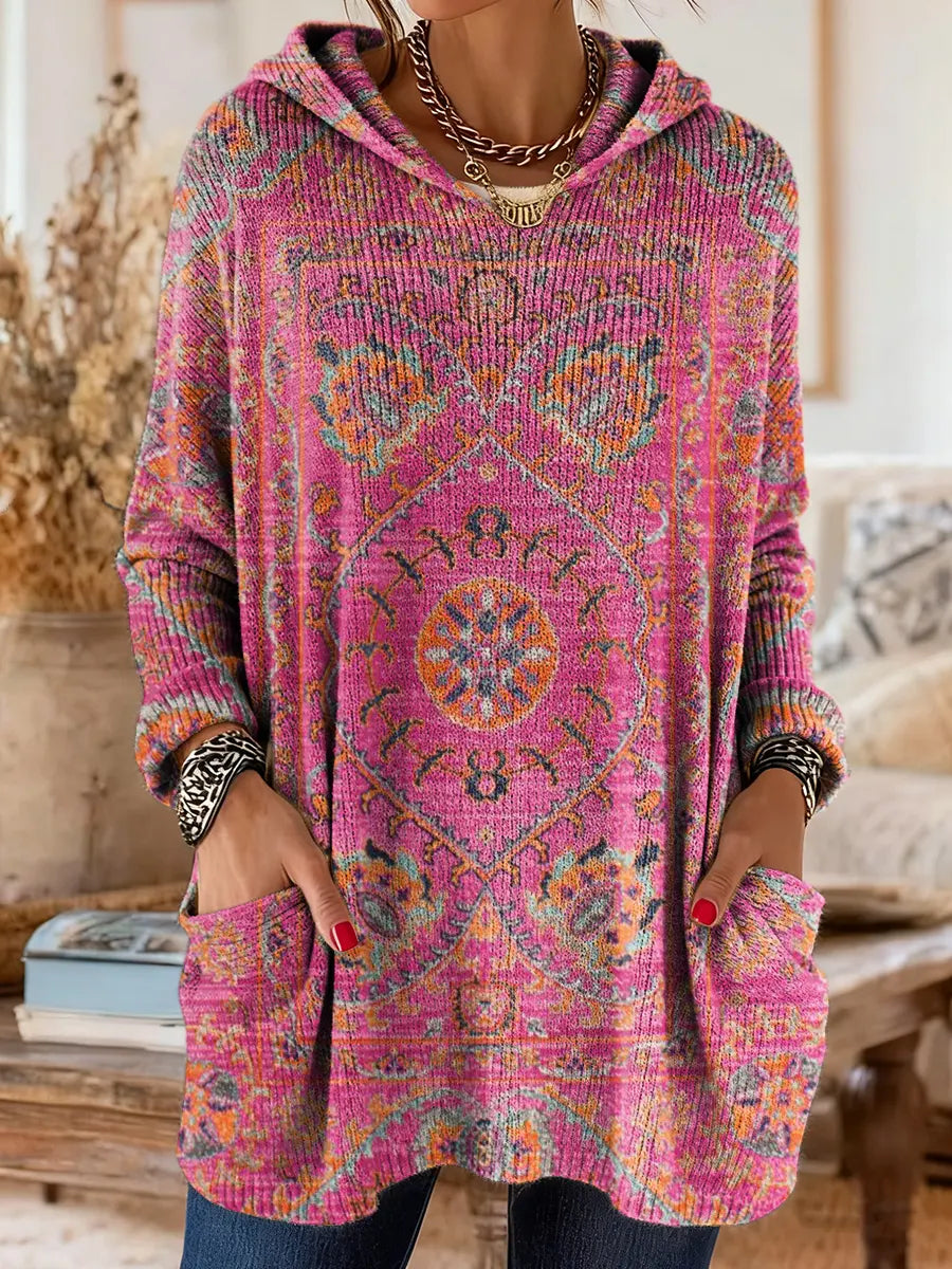 Jessica™ | Hooded Knit Tunic With Pockets