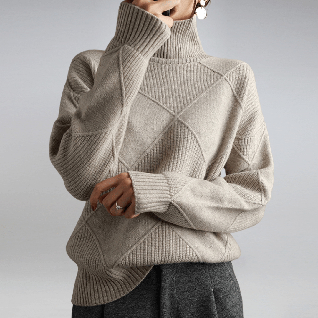 Isabella™ | Turtleneck Wool Sweater