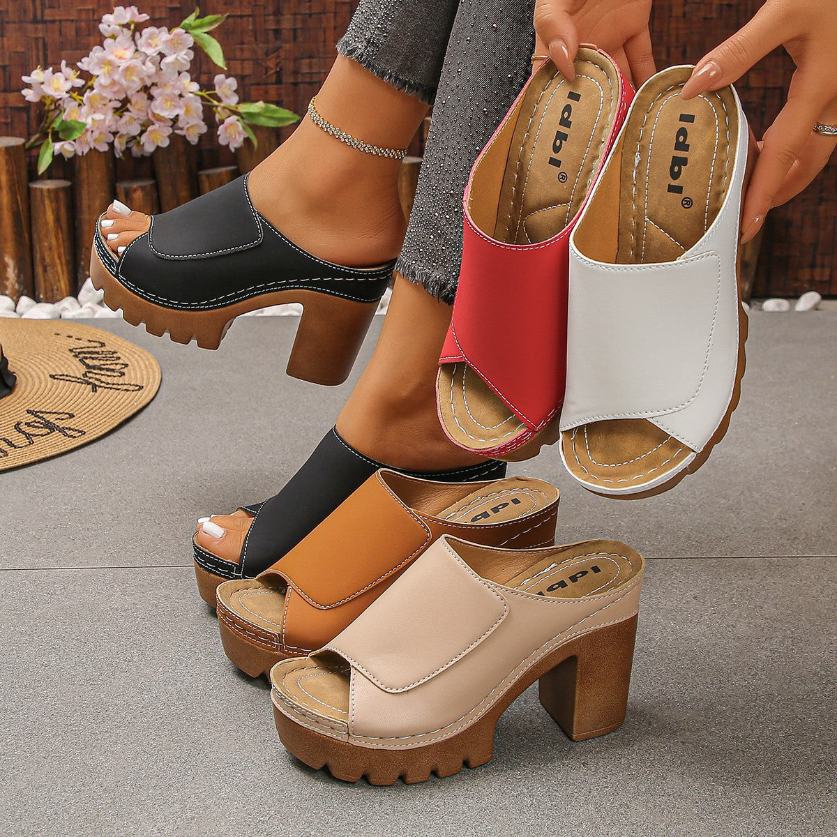 Dakota | Platform Block Heel Mule