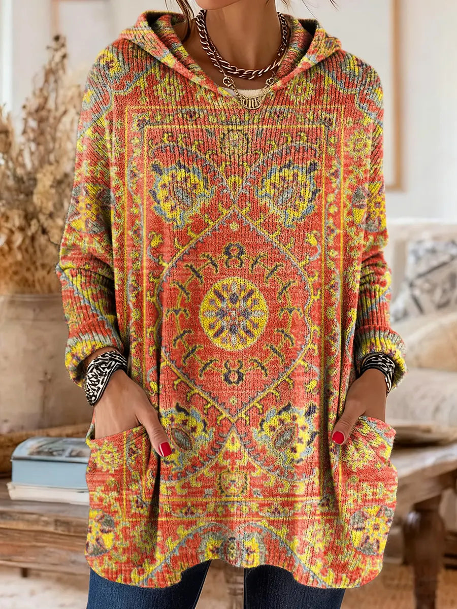 Jessica™ | Hooded Knit Tunic With Pockets