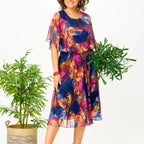 BROOKLYN | COMFORTABLE PLUS SIZE CHIFFON DRESS