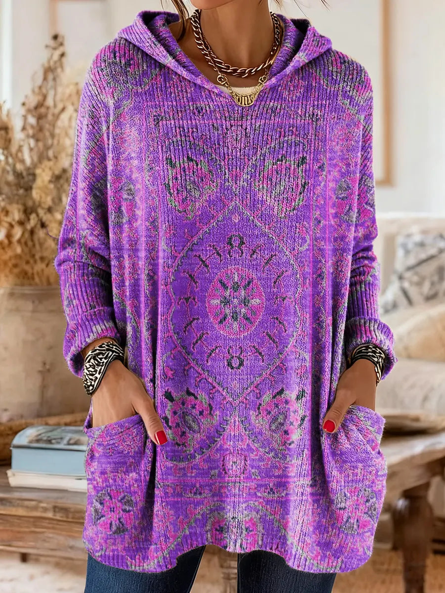Jessica™ | Hooded Knit Tunic With Pockets