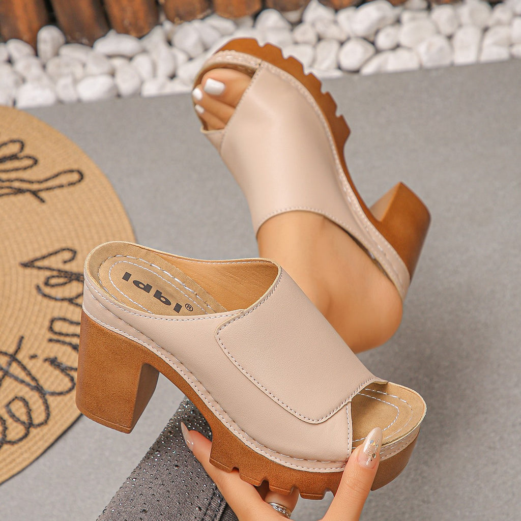Dakota | Platform Block Heel Mule