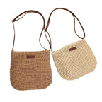 Camille | Woven Straw Crossbody Bag